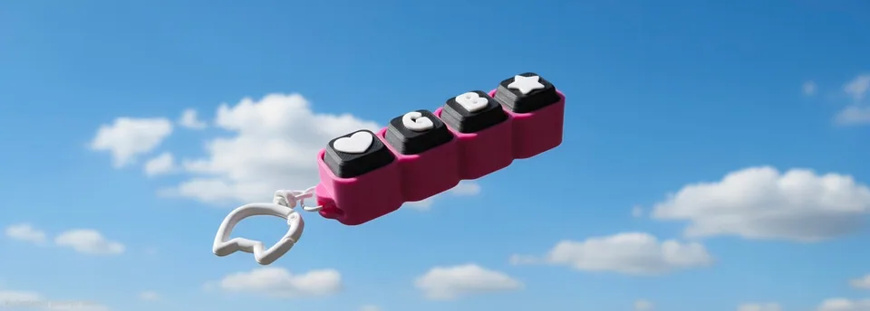 CLICKER fidget portachiave personalizzabile . — immagine 5